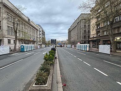 Mobilni toaleti i ograde Toi Toi Srbija na Beogradskom maratonu 2025